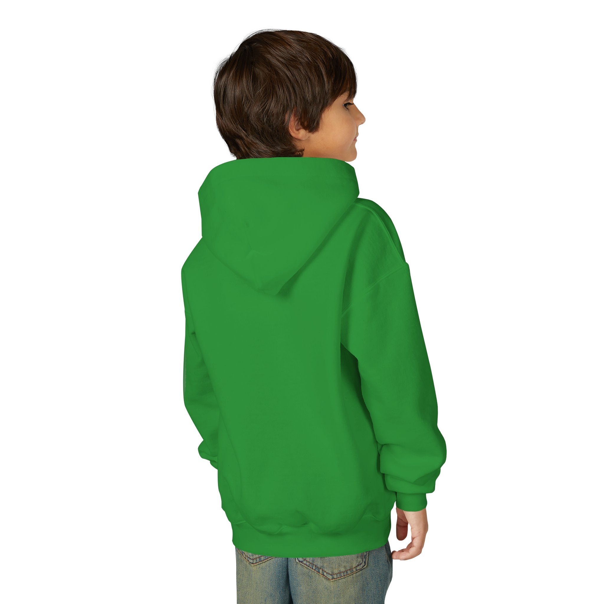 Youth Christmas Hoodie with Santa Graphic, Cozy Holiday Apparel, Perfect Gift for Kids, Winter Wear, Fun Seasonal Sweatshirt