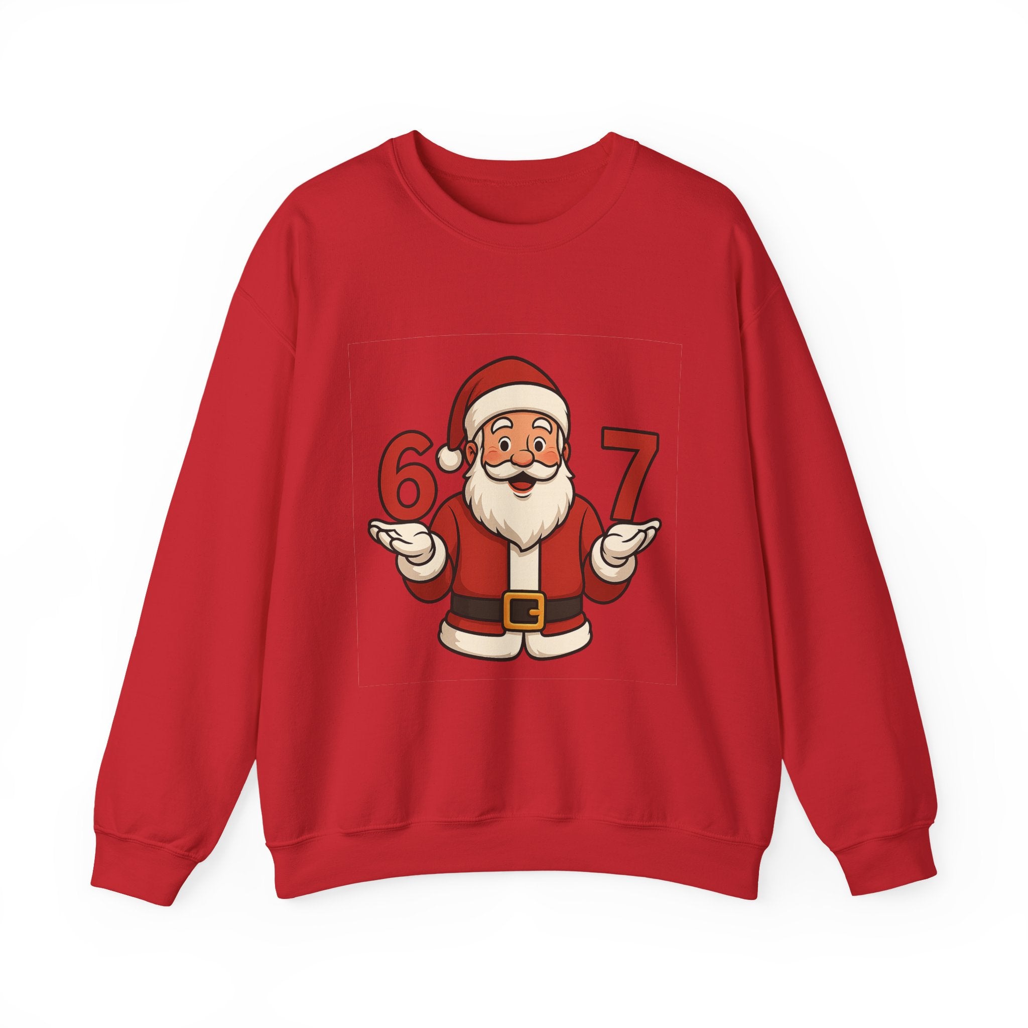 Festive Santa Crewneck Sweatshirt, Holiday Apparel, Christmas Gift, Cozy Winter Wear, Unisex Sweatshirt, Fun Holiday Style