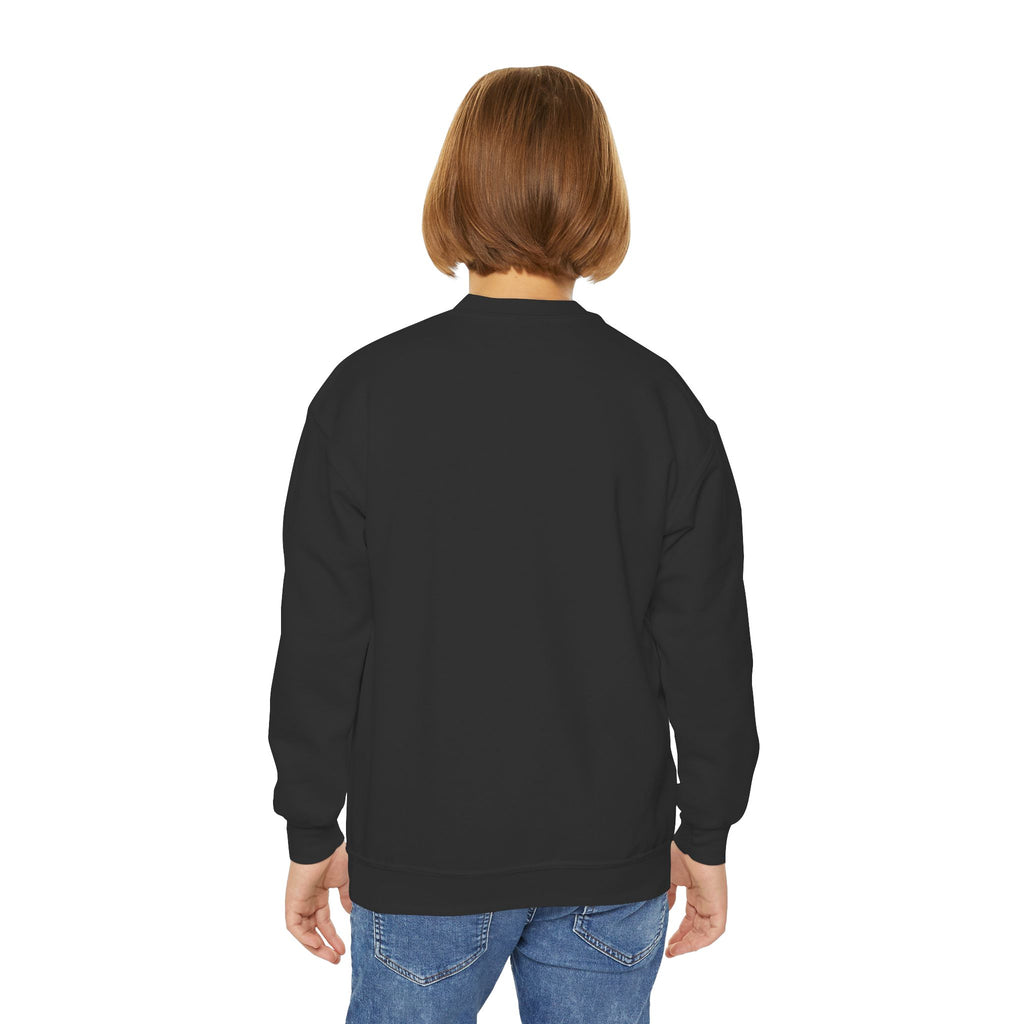 Youth Christmas Crewneck Sweatshirt, Cozy Holiday Gift, Kid's Sweater, Santa Design, Festive Sweater for Winter Celebrations
