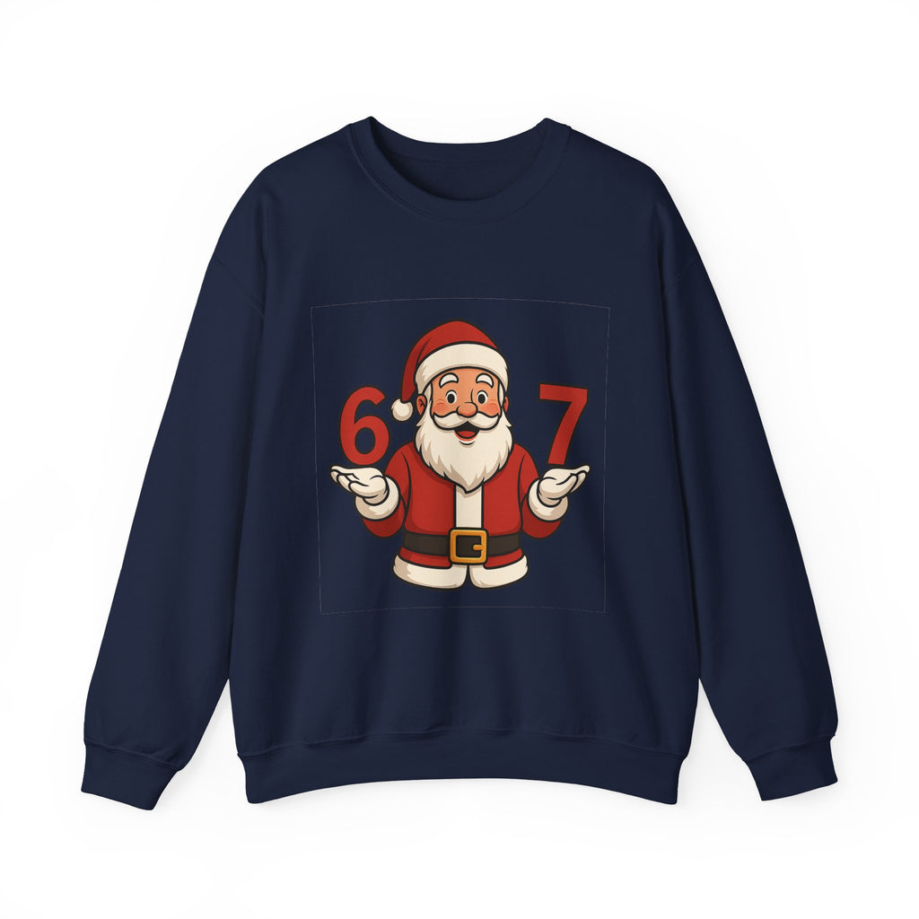 Festive Santa Crewneck Sweatshirt, Holiday Apparel, Christmas Gift, Cozy Winter Wear, Unisex Sweatshirt, Fun Holiday Style