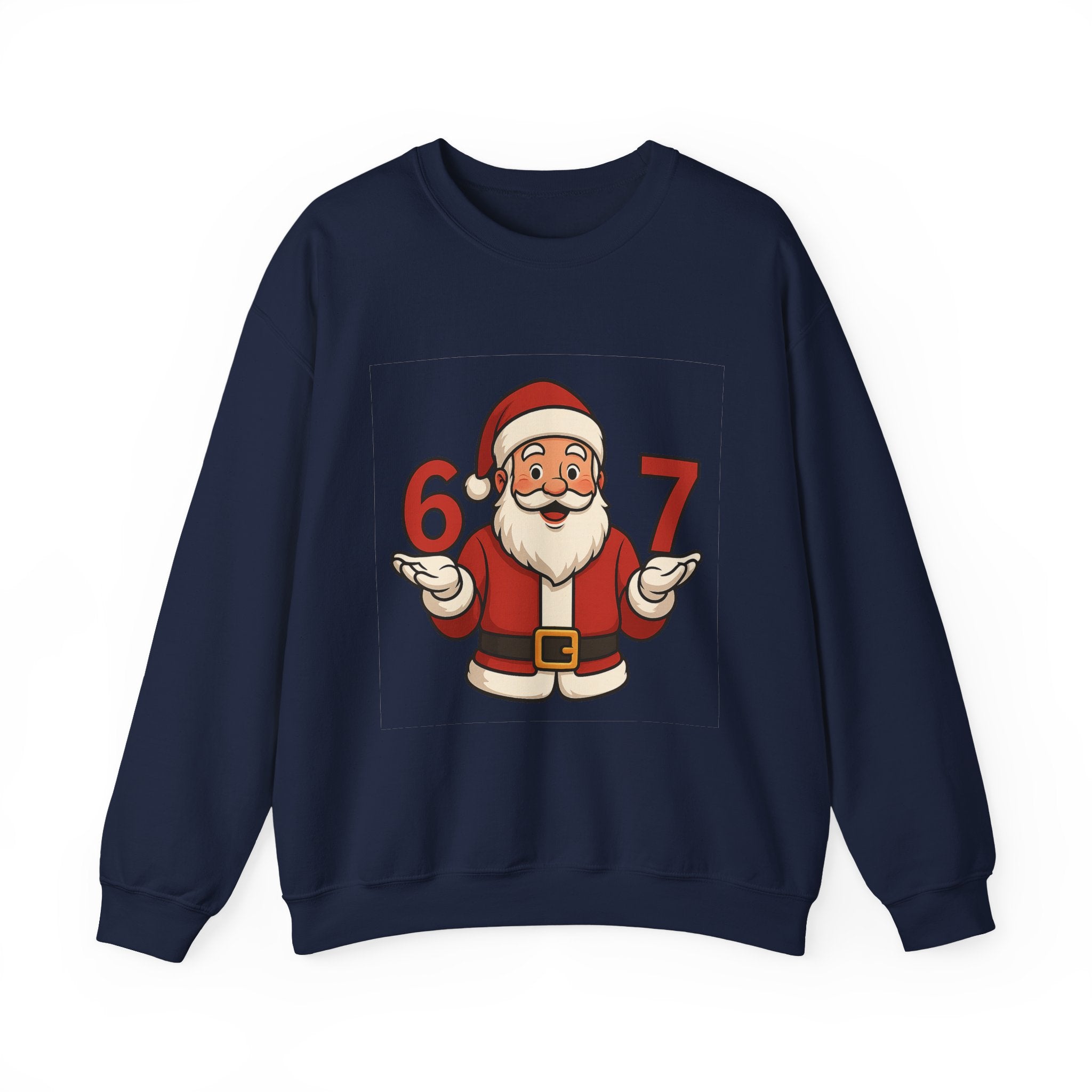 Festive Santa Crewneck Sweatshirt, Holiday Apparel, Christmas Gift, Cozy Winter Wear, Unisex Sweatshirt, Fun Holiday Style