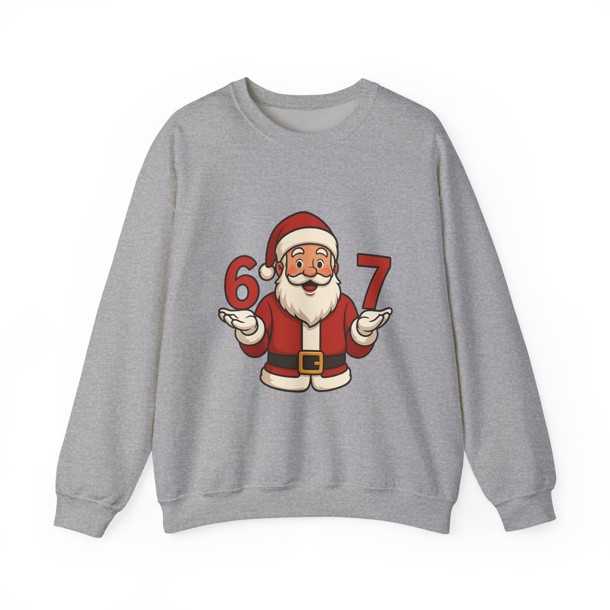 Festive Santa Crewneck Sweatshirt, Holiday Apparel, Christmas Gift, Cozy Winter Wear, Unisex Sweatshirt, Fun Holiday Style