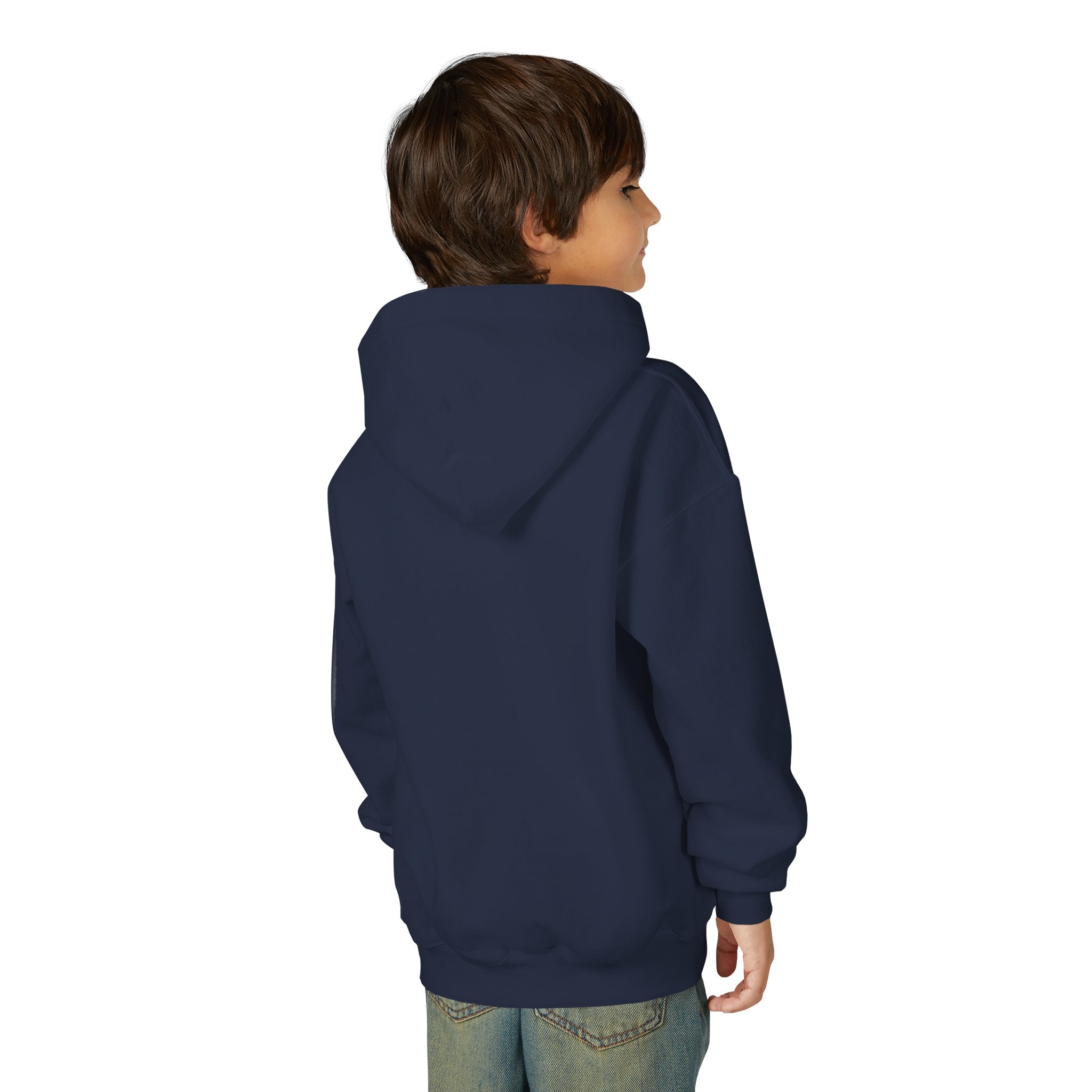 Youth Christmas Hoodie with Santa Graphic, Cozy Holiday Apparel, Perfect Gift for Kids, Winter Wear, Fun Seasonal Sweatshirt