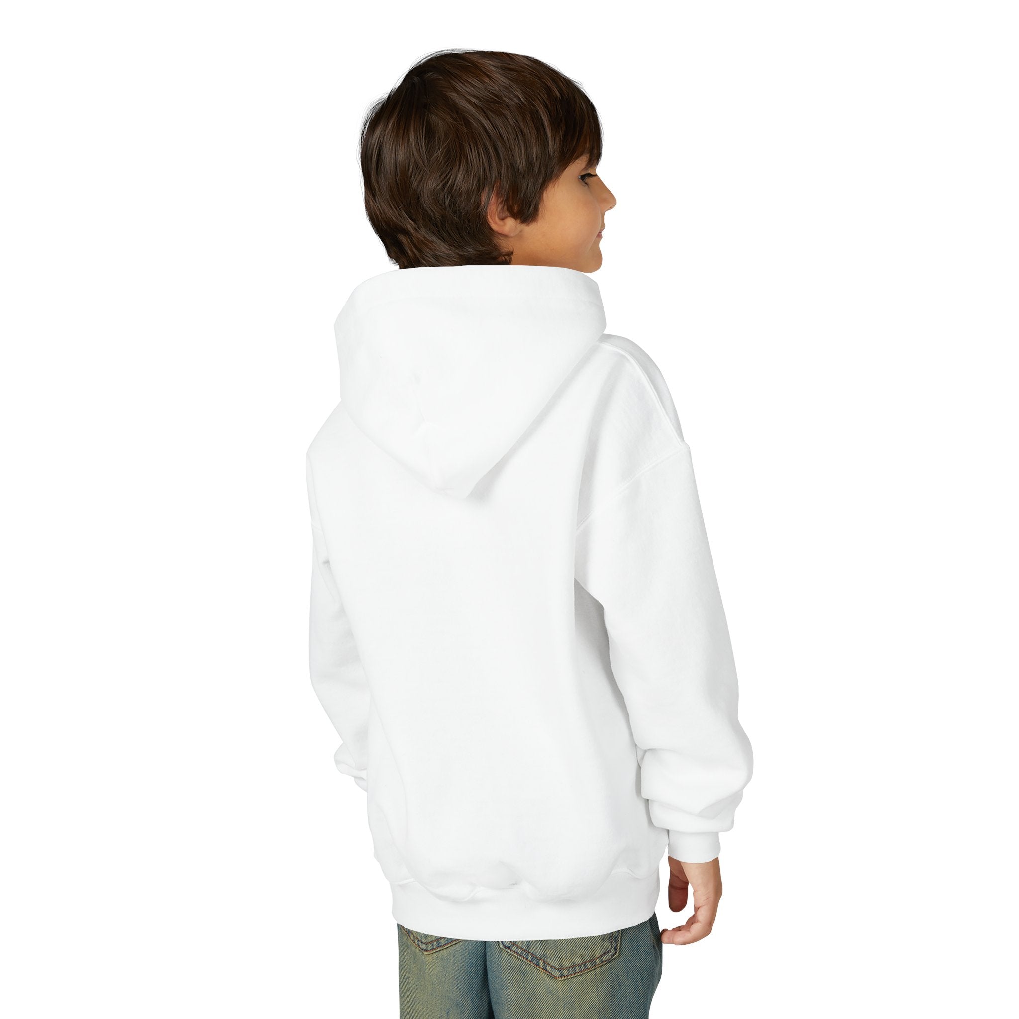 Youth Christmas Hoodie with Santa Graphic, Cozy Holiday Apparel, Perfect Gift for Kids, Winter Wear, Fun Seasonal Sweatshirt