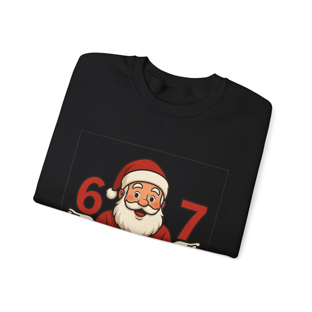 Festive Santa Crewneck Sweatshirt, Holiday Apparel, Christmas Gift, Cozy Winter Wear, Unisex Sweatshirt, Fun Holiday Style