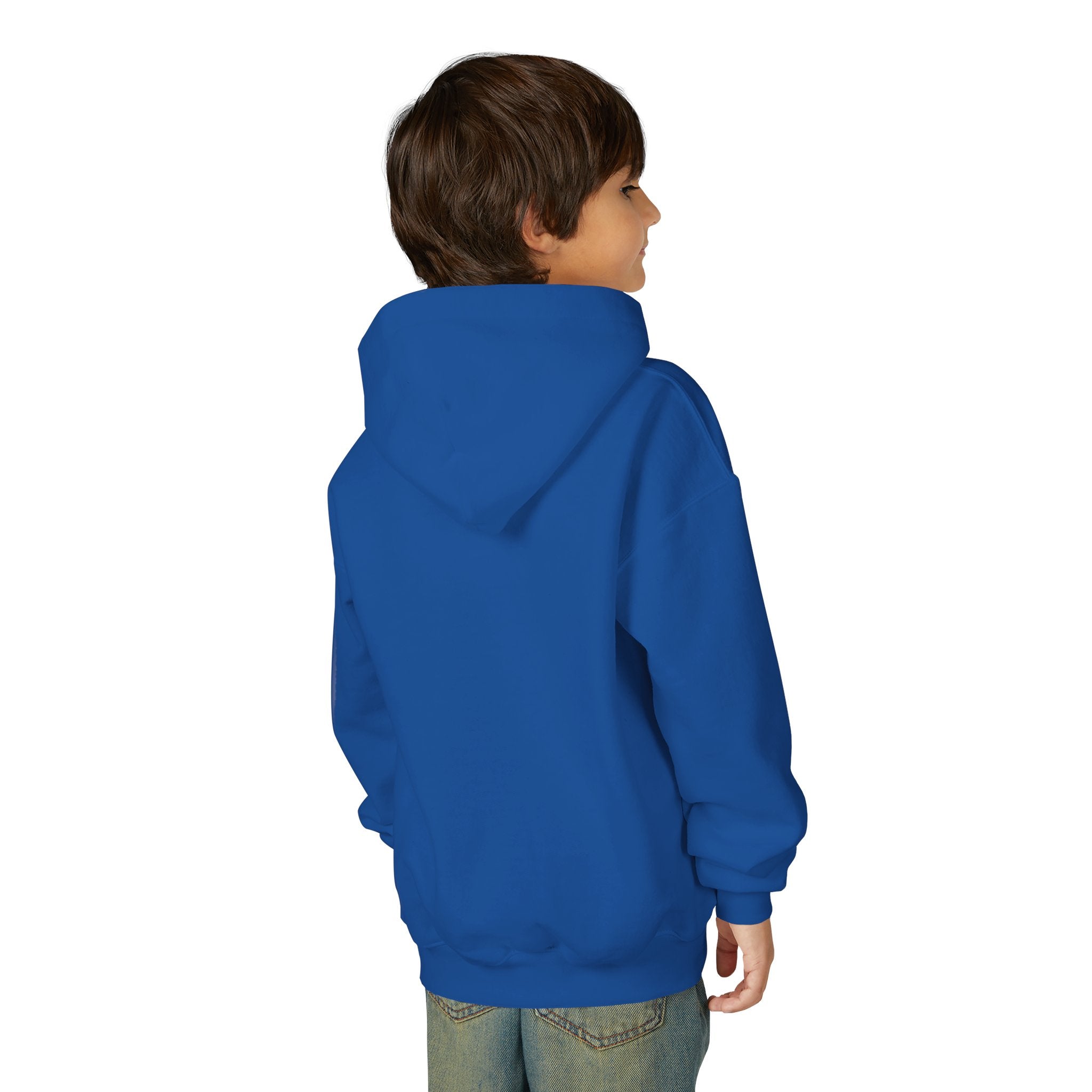 Youth Christmas Hoodie with Santa Graphic, Cozy Holiday Apparel, Perfect Gift for Kids, Winter Wear, Fun Seasonal Sweatshirt