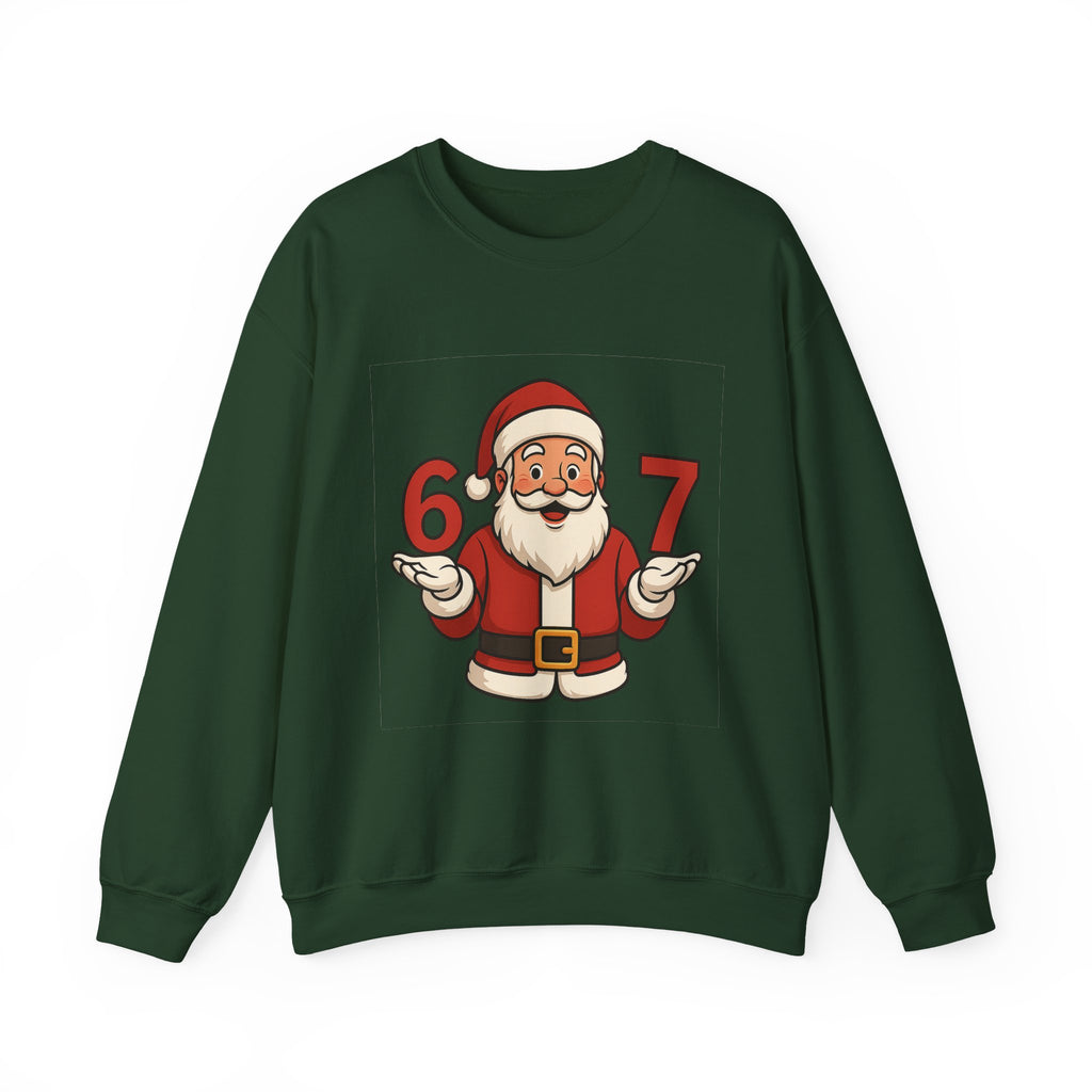 Festive Santa Crewneck Sweatshirt, Holiday Apparel, Christmas Gift, Cozy Winter Wear, Unisex Sweatshirt, Fun Holiday Style