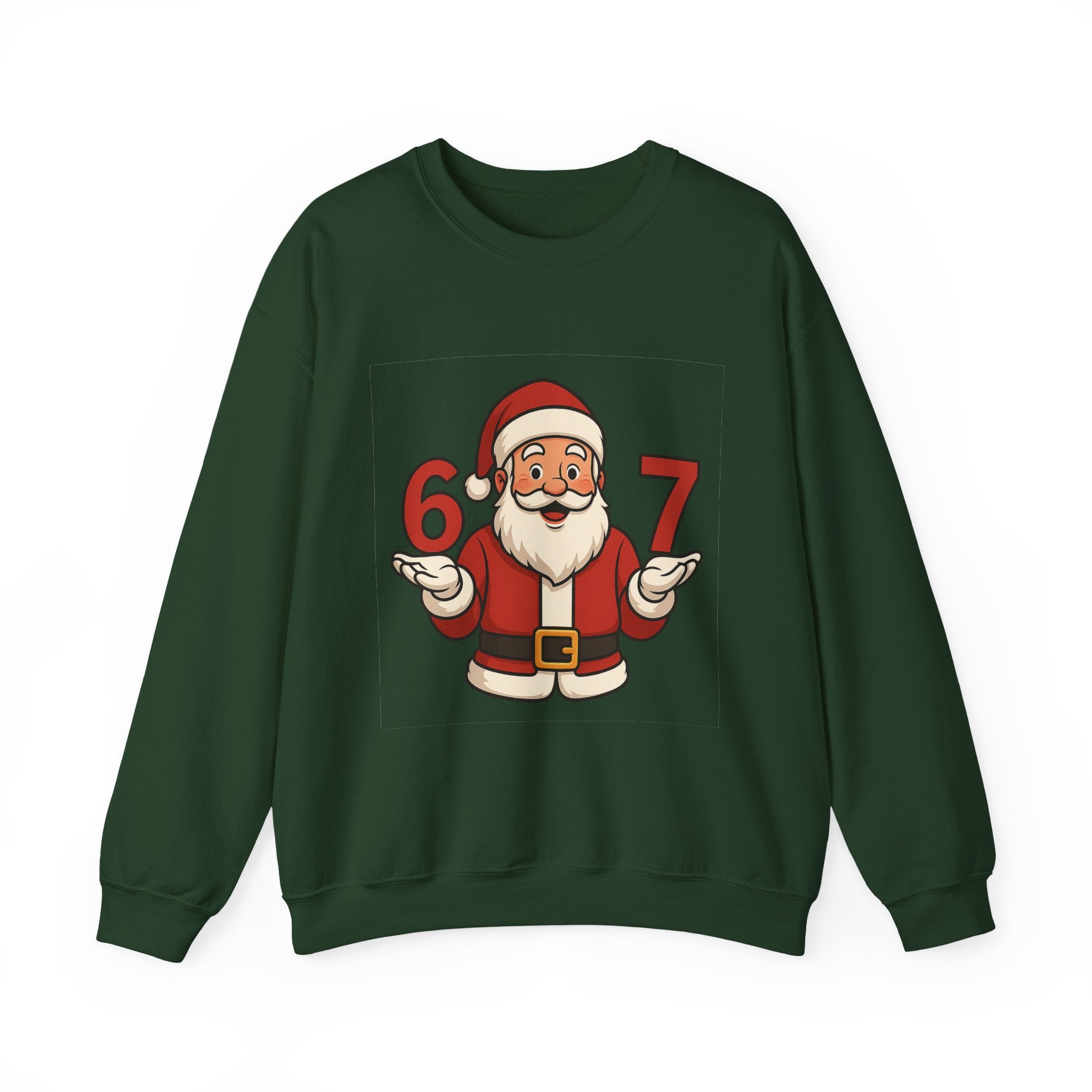 Festive Santa Crewneck Sweatshirt, Holiday Apparel, Christmas Gift, Cozy Winter Wear, Unisex Sweatshirt, Fun Holiday Style