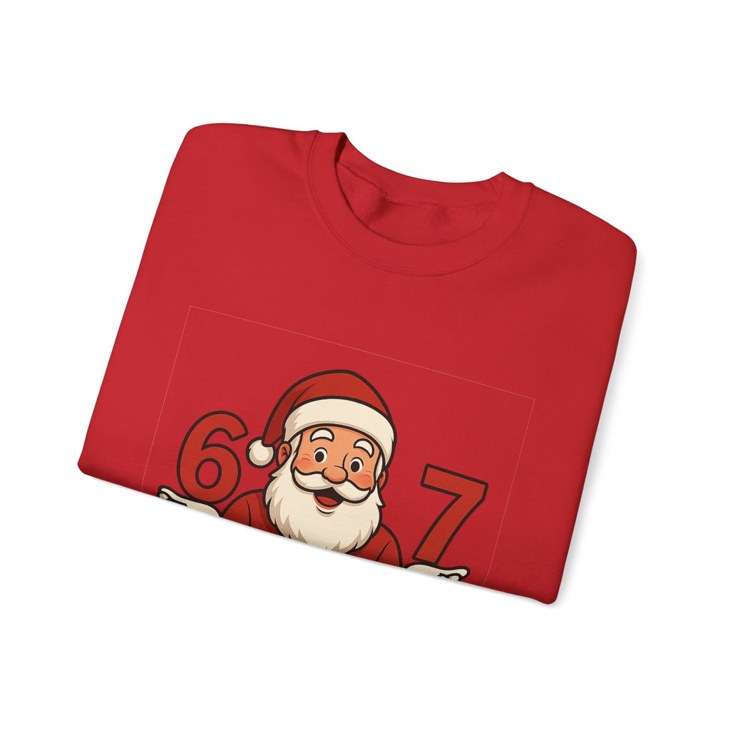 Festive Santa Crewneck Sweatshirt, Holiday Apparel, Christmas Gift, Cozy Winter Wear, Unisex Sweatshirt, Fun Holiday Style