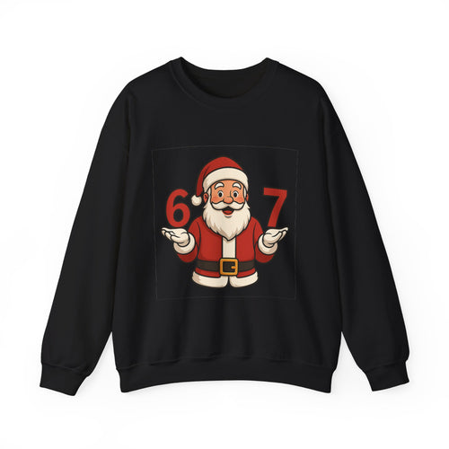 Festive Santa Crewneck Sweatshirt, Holiday Apparel, Christmas Gift, Cozy Winter Wear, Unisex Sweatshirt, Fun Holiday Style