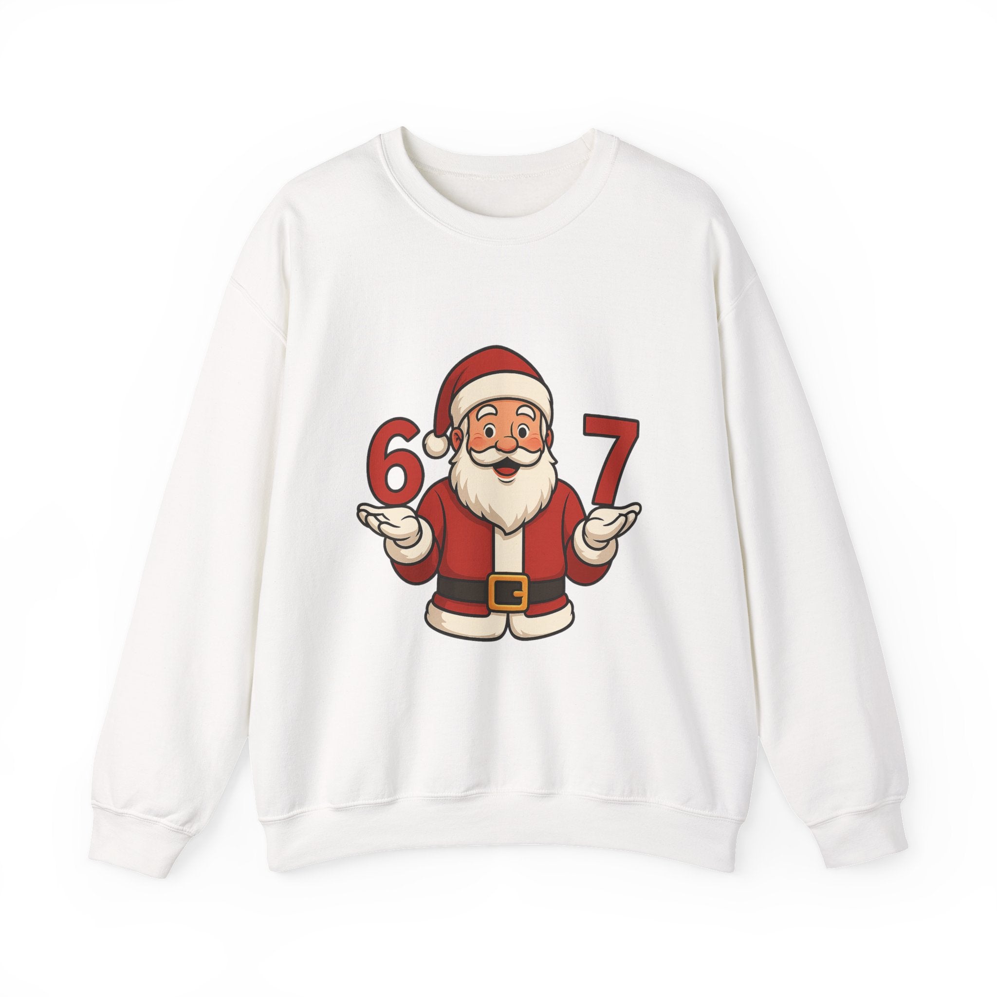 Festive Santa Crewneck Sweatshirt, Holiday Apparel, Christmas Gift, Cozy Winter Wear, Unisex Sweatshirt, Fun Holiday Style