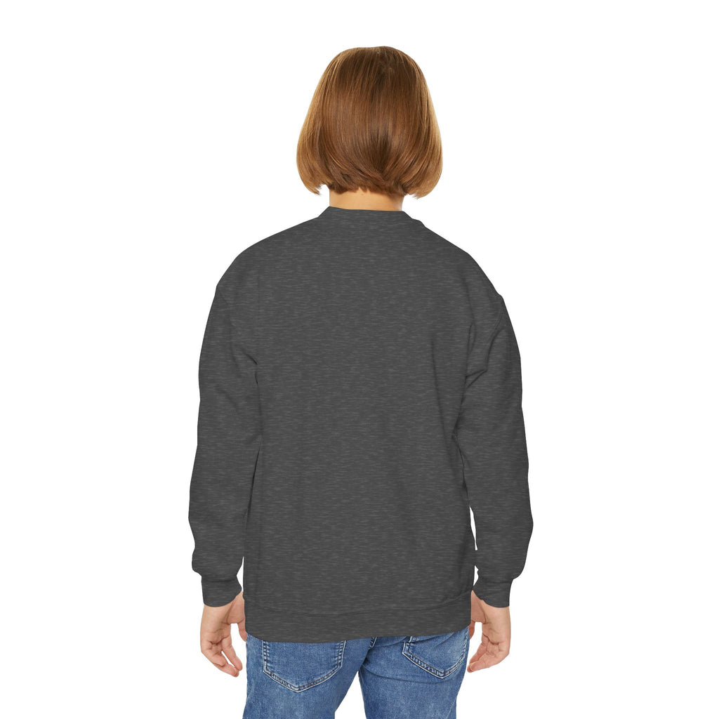 Youth Christmas Crewneck Sweatshirt, Cozy Holiday Gift, Kid's Sweater, Santa Design, Festive Sweater for Winter Celebrations